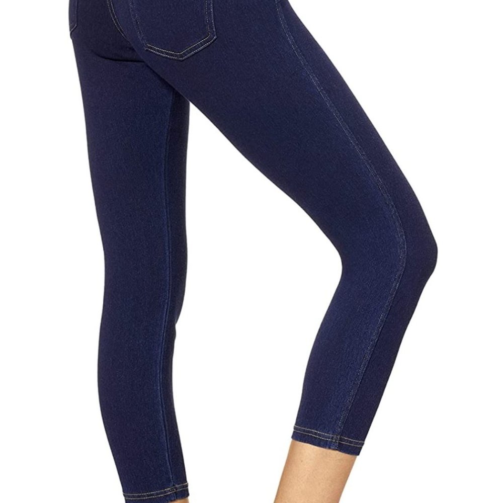 No Nonsense Women's Classic Denim Capri Leggings with Pockets